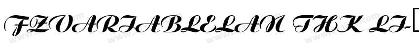 FZVariableLan THK lI字体转换